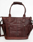 American Darling TOTE Upcycled Wool Genuine Leather women bag western handbag purse