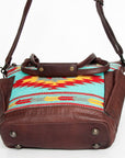 American Darling TOTE Upcycled Wool Genuine Leather women bag western handbag purse