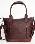American Darling TOTE Upcycled Wool Genuine Leather women bag western handbag purse