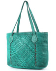 Never Mind Nmbgm103C Tote Vintage Handmade Genuine Cowhide Leather Women Bag Western Handbag Purse