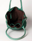Never Mind Nmbgm104C Tote Vintage Handmade Genuine Cowhide Leather Women Bag Western Handbag Purse