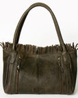Never Mind Nmbgm110B Tote Vintage Handmade Genuine Cowhide Leather Women Bag Western Handbag Purse