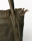 Never Mind Nmbgm110B Tote Vintage Handmade Genuine Cowhide Leather Women Bag Western Handbag Purse