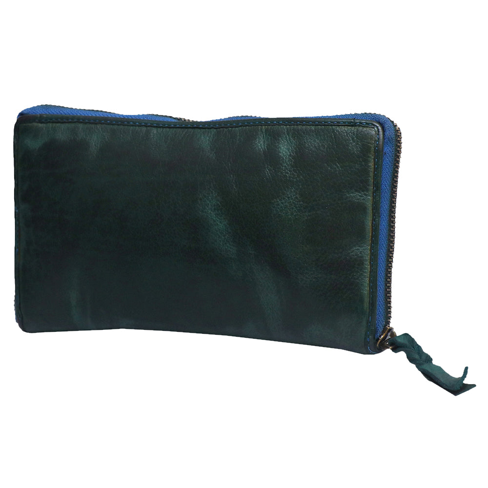 Never Mind Nmbgm106C Wallet Vintage Handmade Genuine Cowhide Leather Women Bag Western Handbag Purse