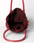 Never Mind Nmbgm104D Tote Vintage Handmade Genuine Cowhide Leather Women Bag Western Handbag Purse