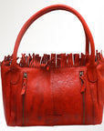 Never Mind Nmbgm110C Tote Vintage Handmade Genuine Cowhide Leather Women Bag Western Handbag Purse
