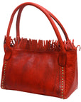 Never Mind Nmbgm110C Tote Vintage Handmade Genuine Cowhide Leather Women Bag Western Handbag Purse