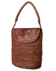 Never Mind Nmbgm105C Tote Vintage Handmade Genuine Cowhide Leather Women Bag Western Handbag Purse
