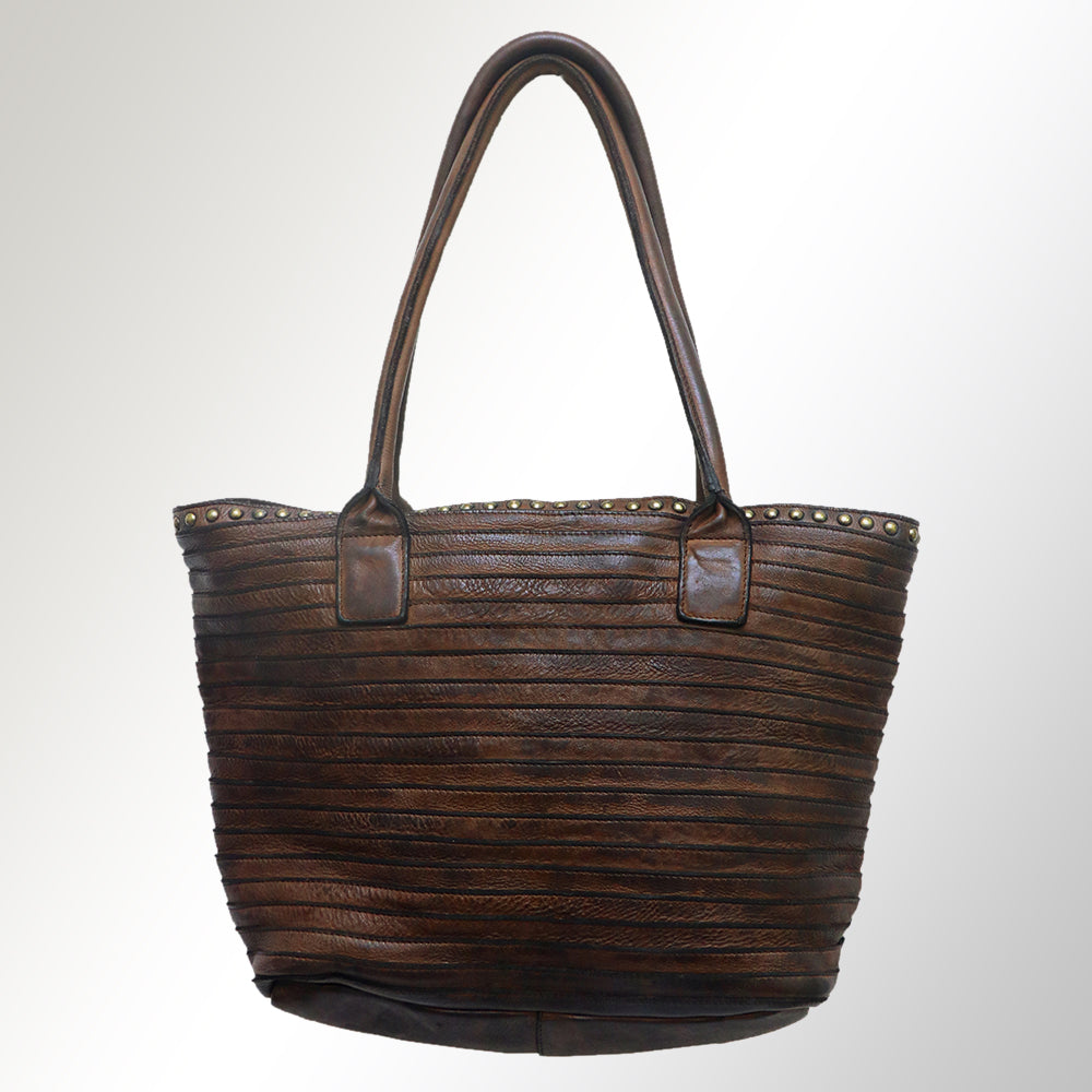 Never Mind Nmbgm104E Tote Vintage Handmade Genuine Cowhide Leather Women Bag Western Handbag Purse