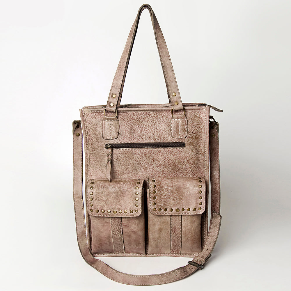 Never Mind Nmbg111A Tote Vintage Handmade Genuine Cowhide Leather Women Bag Western Handbag Purse