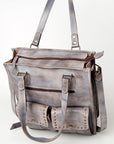 Never Mind Nmbg111B Tote Vintage Handmade Genuine Cowhide Leather Women Bag Western Handbag Purse