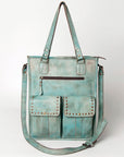 Never Mind Nmbg111C Tote Vintage Handmade Genuine Cowhide Leather Women Bag Western Handbag Purse