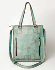 Never Mind Nmbg111C Tote Vintage Handmade Genuine Cowhide Leather Women Bag Western Handbag Purse