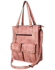 Never Mind Nmbg111D Tote Vintage Handmade Genuine Cowhide Leather Women Bag Western Handbag Purse