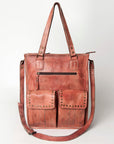 Never Mind Nmbg111E Tote Vintage Handmade Genuine Cowhide Leather Women Bag Western Handbag Purse