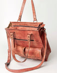 Never Mind Nmbg111E Tote Vintage Handmade Genuine Cowhide Leather Women Bag Western Handbag Purse