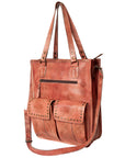 Never Mind Nmbg111E Tote Vintage Handmade Genuine Cowhide Leather Women Bag Western Handbag Purse