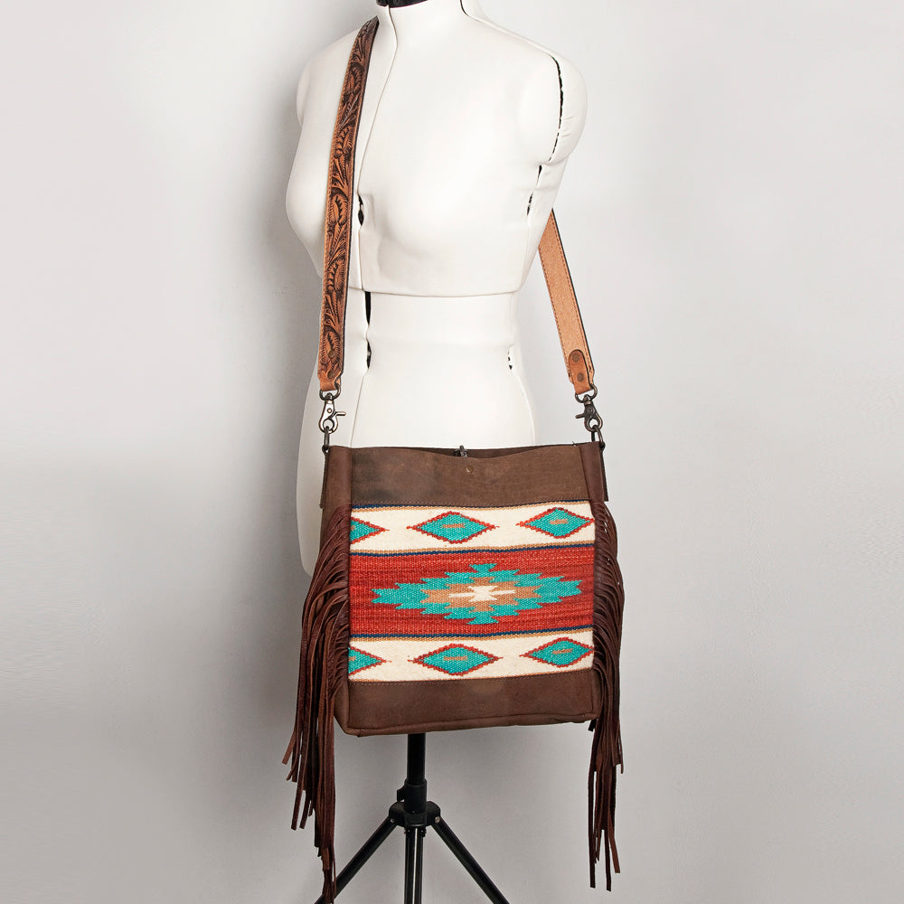 American Darling Large Crossbody Saddle Blanket Genuine Leather Western Women Bag Handbag Purse | Western Crossbody Bag | Travel Crossbody Bags | College Crossbody Bag | Casual Crossbody Bag
