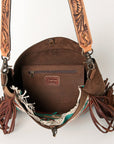 American Darling Large Crossbody Saddle Blanket Genuine Leather Western Women Bag Handbag Purse | Western Crossbody Bag | Travel Crossbody Bags | College Crossbody Bag | Casual Crossbody Bag