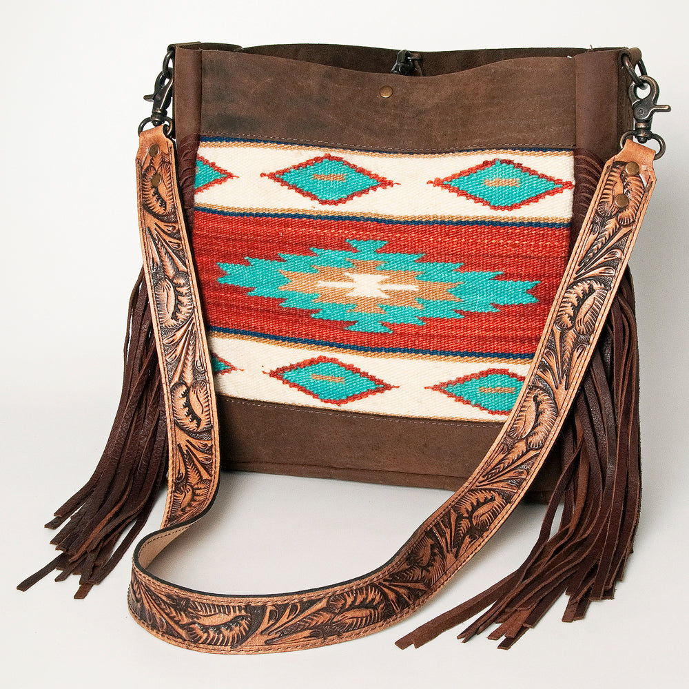 American Darling Large Crossbody Saddle Blanket Genuine Leather Western Women Bag Handbag Purse | Western Crossbody Bag | Travel Crossbody Bags | College Crossbody Bag | Casual Crossbody Bag