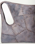 Never Mind Nmbg112B Tote Vintage Handmade Genuine Cowhide Leather Women Bag Western Handbag Purse