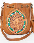 American Darling Cross Body Hand Tooled Genuine Leather women bag western handbag purse