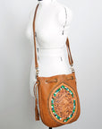 American Darling Cross Body Hand Tooled Genuine Leather women bag western handbag purse
