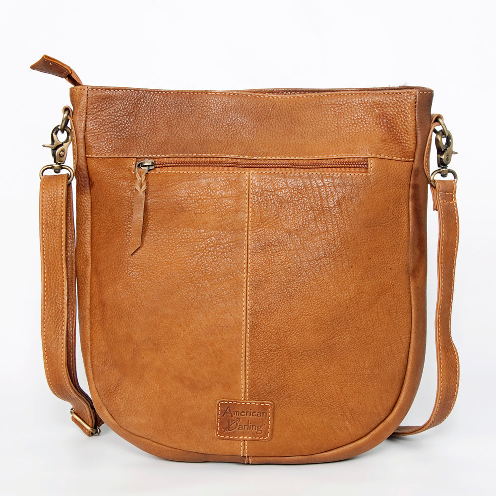 American Darling Large Crossbody Hand Tooled Genuine Leather women bag western handbag purse