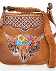American Darling Cross Body Hand Tooled Genuine Leather women bag western handbag purse