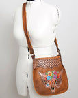 American Darling Cross Body Hand Tooled Genuine Leather women bag western handbag purse