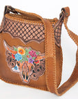 American Darling Cross Body Hand Tooled Genuine Leather women bag western handbag purse