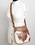 American Darling Cross Body Hand Tooled Genuine Leather women bag western handbag purse