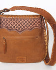 American Darling Cross Body Hand Tooled Genuine Leather women bag western handbag purse