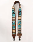 American Darling ADBT141D Saddle Blanket Genuine Leather Crossbody Handle Strap For Bags