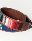 American Darling ADBT141E Saddle Blanket Genuine Leather Crossbody Handle Strap For Bags