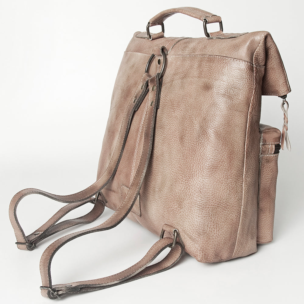 Never Mind Nmbg134B Backpack Vintage Handmade Genuine Cowhide Leather Women Bag Western Handbag Purse