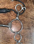 BAR H EQUINE Western Horse Gag Bit Mouthpiece 5.5 Inch Solid Stainless Metal