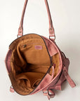 Never Mind Nmbg124A Tote Vintage Handmade Genuine Cowhide Leather Women Bag Western Handbag Purse