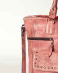 Never Mind Nmbg124A Tote Vintage Handmade Genuine Cowhide Leather Women Bag Western Handbag Purse