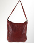 Spaghetti Western Swc142Acg Hobo Vintage Handmade Drum Dyed Genuine European Cowhide Leather Women Bag Western Handbag Purse