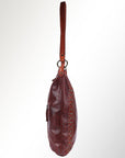 Spaghetti Western Swc142Acg Hobo Vintage Handmade Drum Dyed Genuine European Cowhide Leather Women Bag Western Handbag Purse
