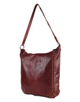 Spaghetti Western Swc142Acg Hobo Vintage Handmade Drum Dyed Genuine European Cowhide Leather Women Bag Western Handbag Purse