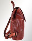 Spaghetti Western Swc145Acg Backpack Vintage Handmade Drum Dyed Genuine European Cowhide Leather Women Bag Western Handbag Purse