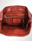 Spaghetti Western Swc145Acg Backpack Vintage Handmade Drum Dyed Genuine European Cowhide Leather Women Bag Western Handbag Purse