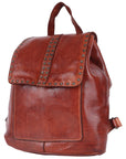 Spaghetti Western Swc145Acg Backpack Vintage Handmade Drum Dyed Genuine European Cowhide Leather Women Bag Western Handbag Purse