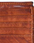 Spaghetti Western Swc146Acg Card-Holder Vintage Handmade Drum Dyed Genuine European Cowhide Leather Women Bag Western Handbag Purse