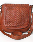 Spaghetti Western Swc160Cg Cross Body I Vintage Handmade Drum Dyed Genuine European Cowhide Leather Women Bag Western Handbag Purse