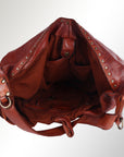 Spaghetti Western Swc176Cg Hobo Vintage Handmade Drum Dyed Genuine European Cowhide Leather Women Bag Western Handbag Purse
