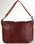 Spaghetti Western Swc183Cg Hobo Vintage Handmade Drum Dyed Genuine European Cowhide Leather Women Bag Western Handbag Purse
