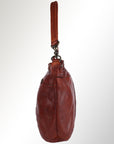 Spaghetti Western Swc183Cg Hobo Vintage Handmade Drum Dyed Genuine European Cowhide Leather Women Bag Western Handbag Purse